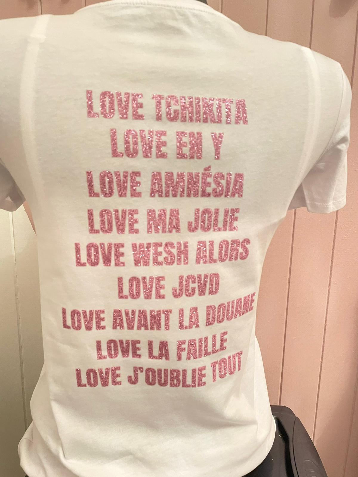 T-shirt LOVE JUL blanc