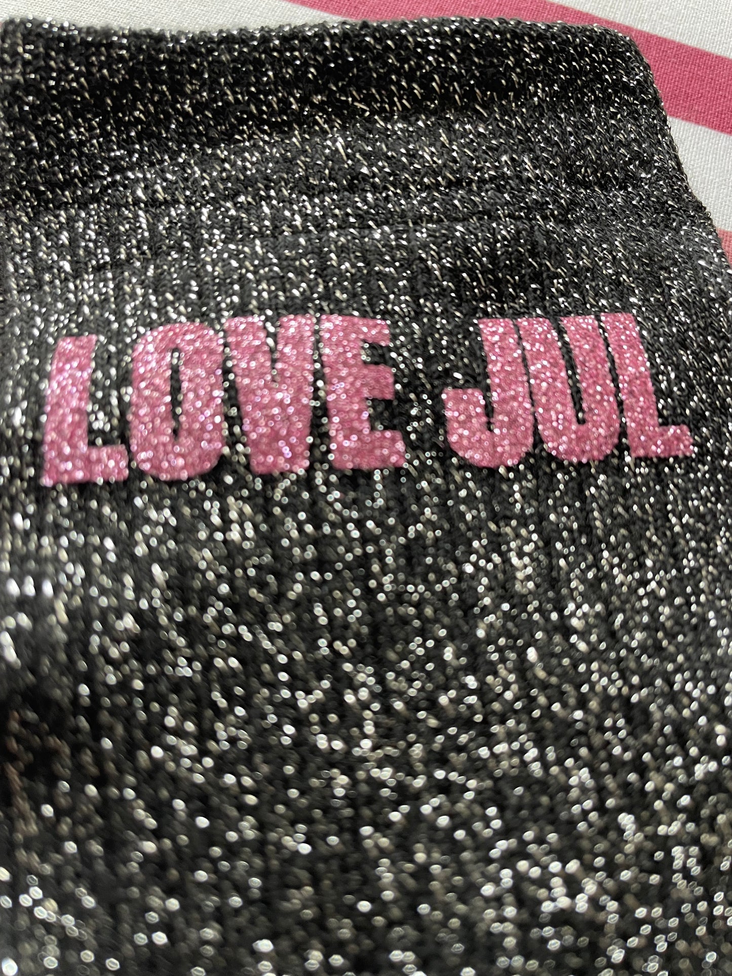 Chaussettes  paillettes Love Jul