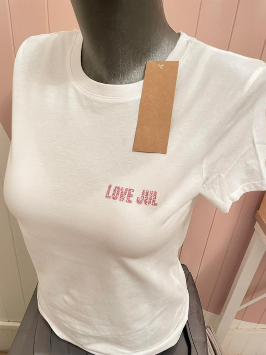 T-shirt LOVE JUL blanc